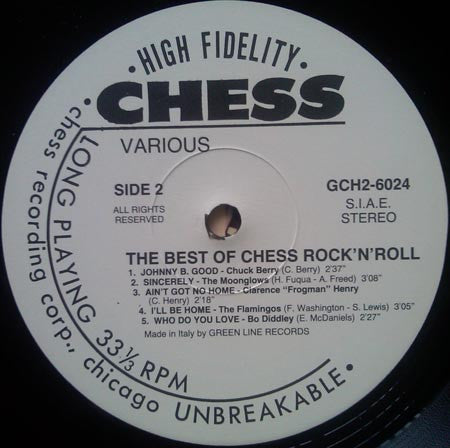 Various - The Best Of Chess Rock'n'Roll (2xVinyl, LP, Compilation) Very Good Plus (VG+) / Good Plus (G+)