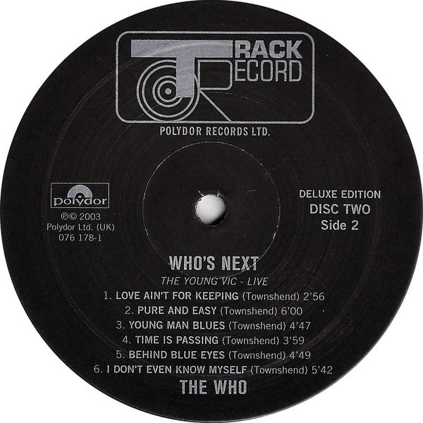 The Who - Who's Next (3xVinyl, LP, Album, Deluxe Edition, Remastered) Very Good Plus (VG+) / Very Good (VG)
