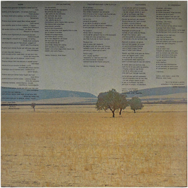Joan Isaac - Viure (Vinyl, LP, Album) Very Good Plus (VG+) / Very Good (VG)