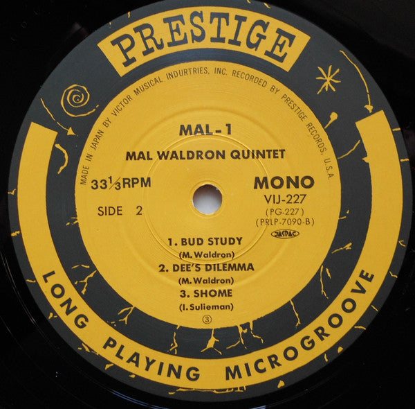Mal Waldron Quintet - Mal-1 (Vinyl, LP, Album, Reissue, Mono) Very Good Plus (VG+) / Very Good Plus (VG+)