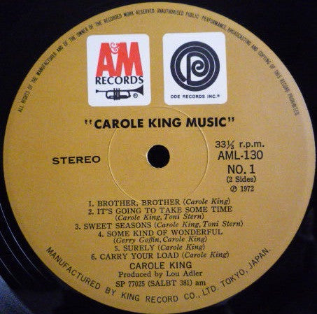 Carole King - Music (Vinyl, LP, Album)
