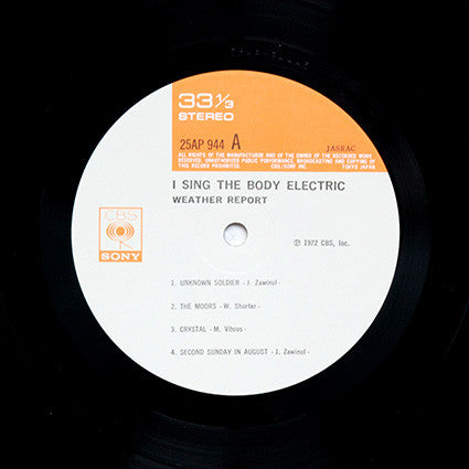 Weather Report - I Sing The Body Electric (Vinyl, LP, Album, Reissue) Near Mint (NM or M-) / Very Good Plus (VG+)