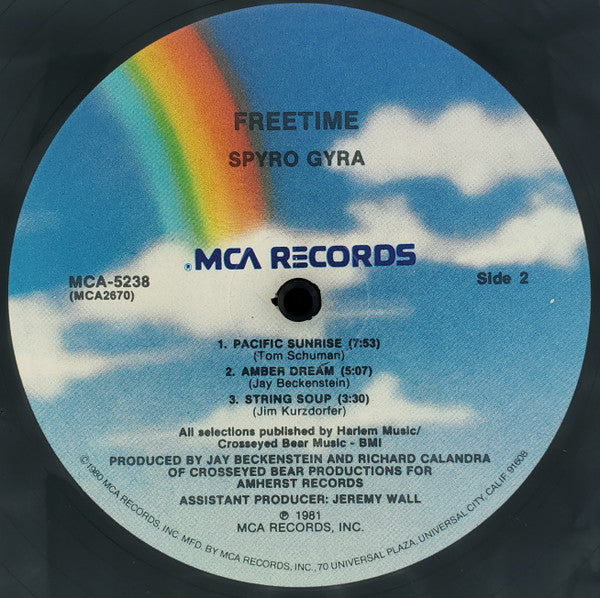 Spyro Gyra - Freetime (Vinyl, LP, Album) Very Good (VG) / Very Good Plus (VG+)
