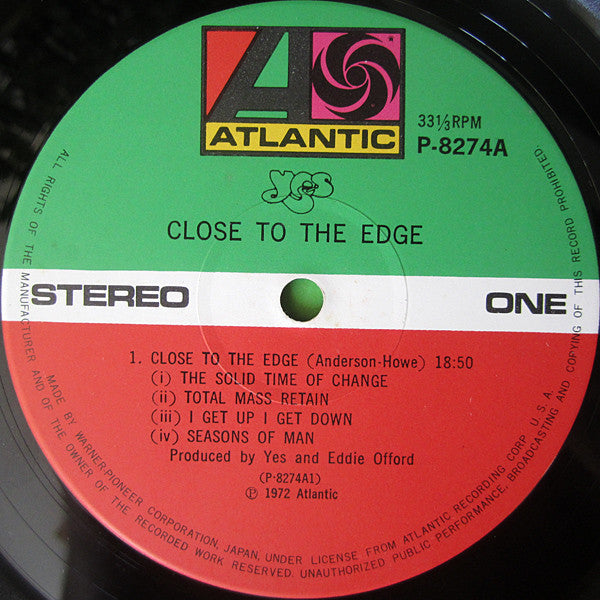 Yes - Close To The Edge = 危機 (Vinyl, LP, Album)
