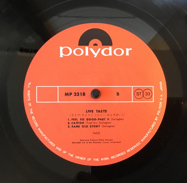 Taste (2) - Live Taste (Vinyl, LP, Album)