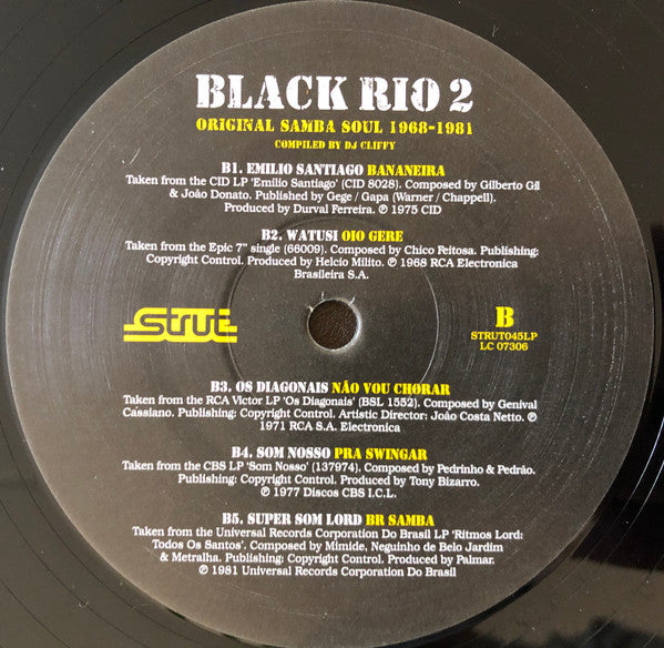 Various - Black Rio 2 (Original Samba Soul 1968-1981) (2xVinyl, LP, Compilation) Near Mint (NM or M-) / Very Good Plus (VG+)