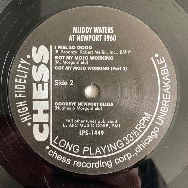 Muddy Waters - Muddy Waters At Newport 1960 (Vinyl, LP, Album, Reissue, Remastered, Stereo) Very Good Plus (VG+) / Very Good Plus (VG+)