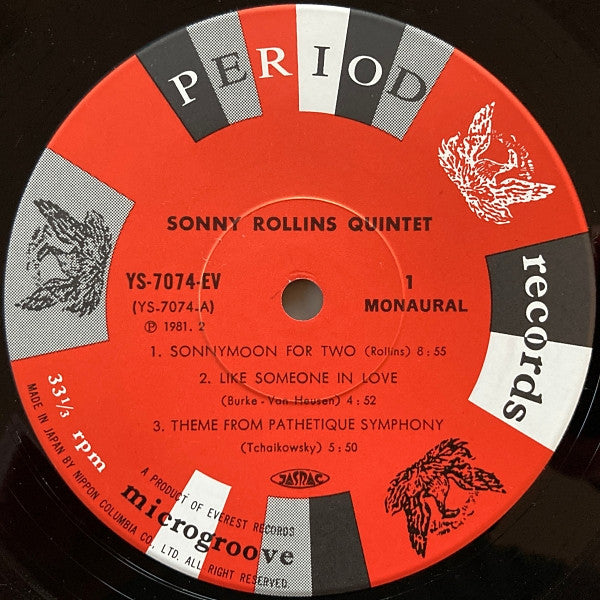 Sonny Rollins Quintet - Sonny Rollins Plays (Vinyl, LP, Album, Mono, Reissue) Very Good Plus (VG+) / Very Good (VG)