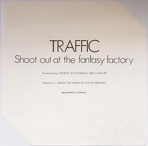 Traffic - Shoot Out At The Fantasy Factory (Vinyl, LP, Album) Near Mint (NM or M-) / Very Good Plus (VG+)