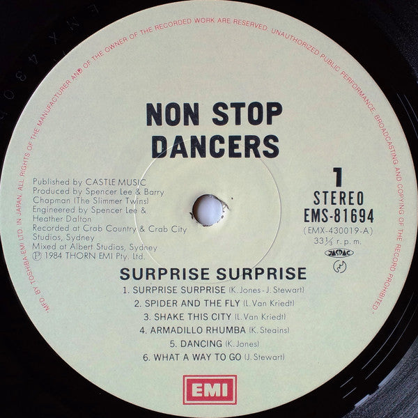 Non Stop Dancers - Surprise Surprise (Vinyl, LP, Album) Good Plus (G+) / Good (G)