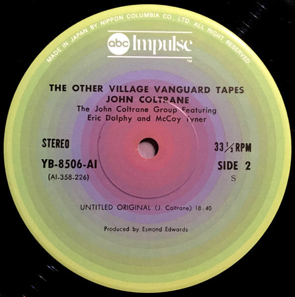 John Coltrane - The Other Village Vanguard Tapes (Vinyl, LP, Album)
