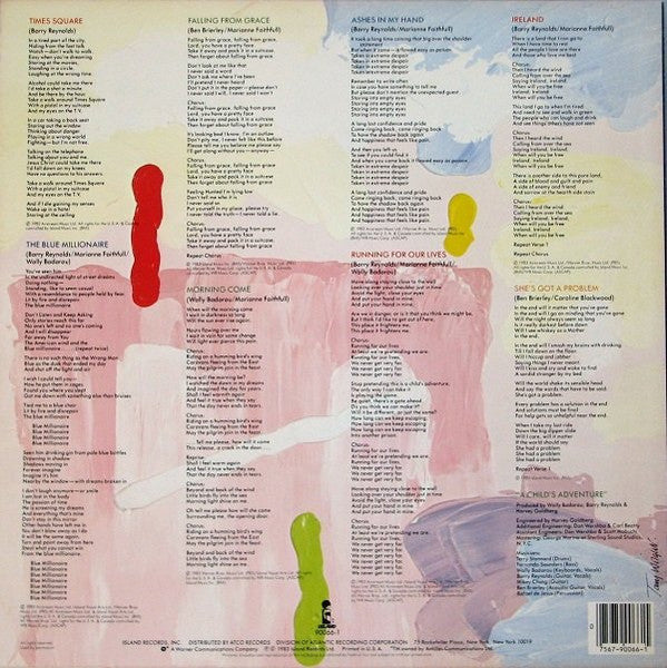 Marianne Faithfull - A Child's Adventure (Vinyl, LP, Album, Stereo) Very Good (VG) / Good Plus (G+)