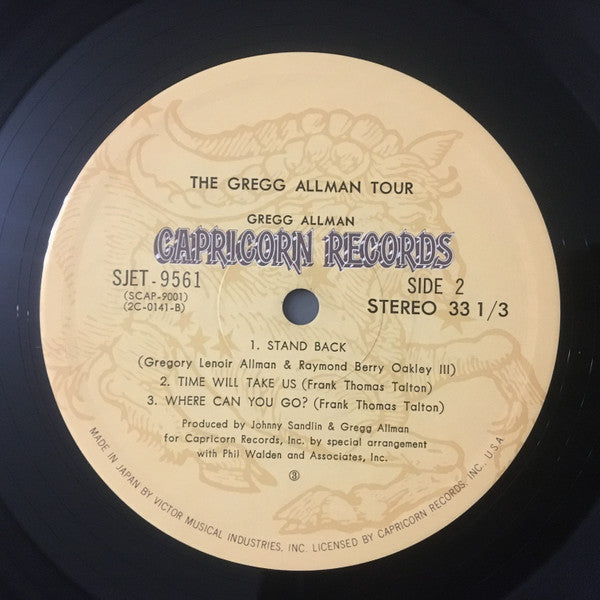 Gregg Allman - The Gregg Allman Tour (2xVinyl, LP, Album) Very Good (VG) / Good Plus (G+)