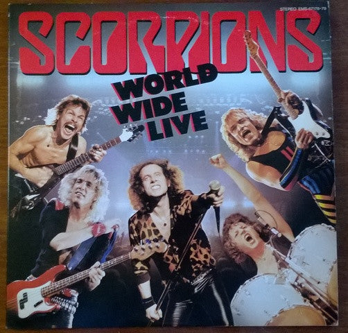 Scorpions - World Wide Live (2xVinyl, LP, Album, Promo) Near Mint (NM or M-) / Good Plus (G+)