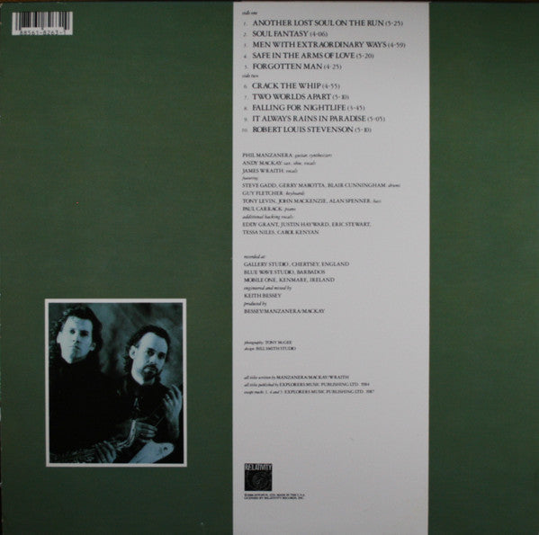 Manzanera & Mackay - Crack The Whip (Vinyl, LP, Album, Stereo) Very Good (VG) / Very Good Plus (VG+)