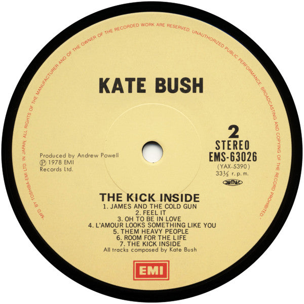 Kate Bush - The Kick Inside = 天使と小悪魔 (Vinyl, LP, Album, Reissue, Stereo) Very Good Plus (VG+) / Very Good Plus (VG+)