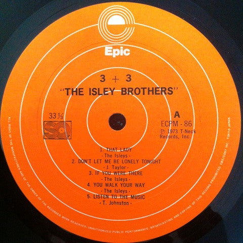 The Isley Brothers - 3 + 3 (Vinyl, LP, Album, Quadraphonic) Near Mint (NM or M-) / Very Good (VG)