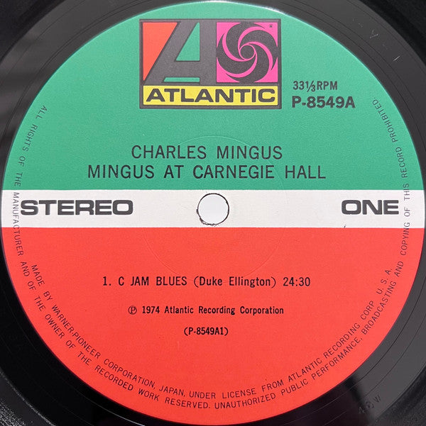 Charles Mingus - Mingus At Carnegie Hall (Vinyl, LP, Album, Stereo) Near Mint (NM or M-) / Very Good Plus (VG+)
