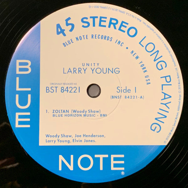 Larry Young - Unity (2xVinyl, 12", 45 RPM, Album, Stereo, Reissue, Limited Edition) Very Good (VG) / Very Good Plus (VG+)