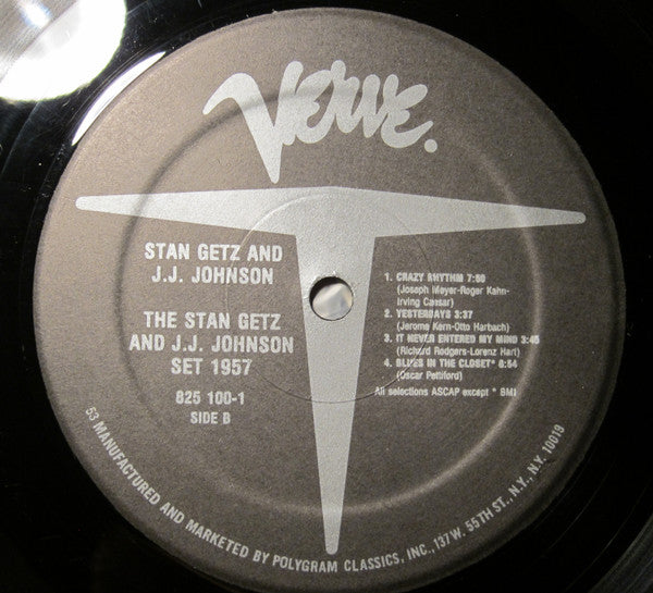 Stan Getz - Jazz At The Philharmonic Set 1957 (Vinyl, LP, Reissue) Very Good Plus (VG+) / Near Mint (NM or M-)