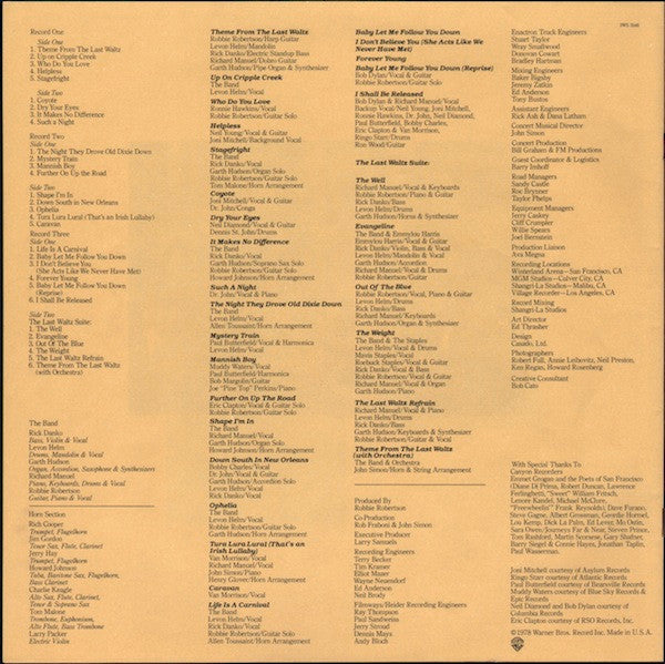 The Band - The Last Waltz (3xVinyl, LP, Album) Very Good Plus (VG+) / Very Good (VG)