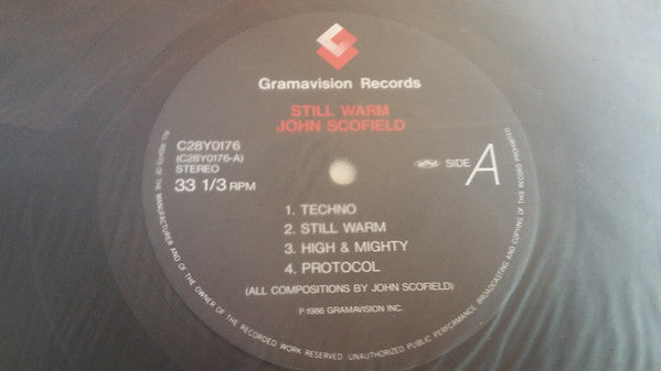 John Scofield - Still Warm (Vinyl, LP, Album, Stereo) Near Mint (NM or M-) / Very Good Plus (VG+)