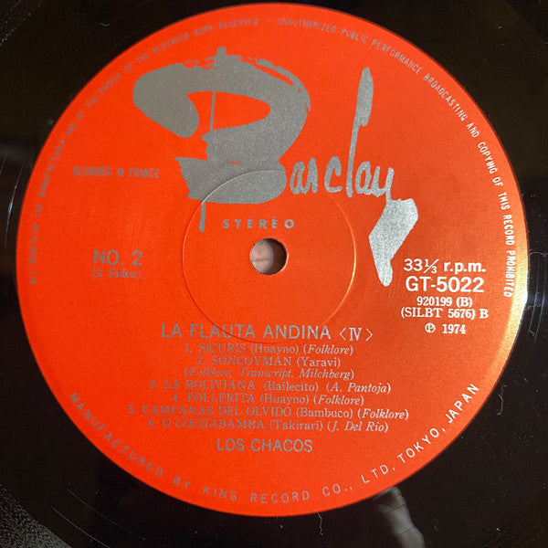 Los Chacos - La Flauta Andina [IV] (Vinyl, LP)