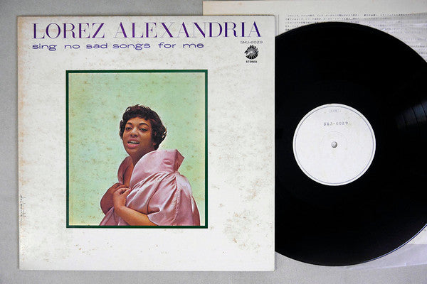 Lorez Alexandria - Sing No Sad Songs For Me (Vinyl, LP, Album, Promo, Stereo) Very Good (VG) / Very Good Plus (VG+)