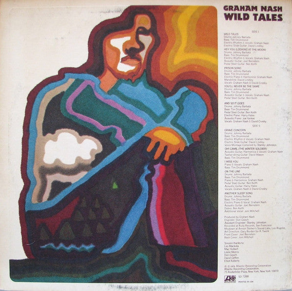 Graham Nash - Wild Tales (Vinyl, LP, Album, Stereo) Very Good (VG) / Very Good (VG)