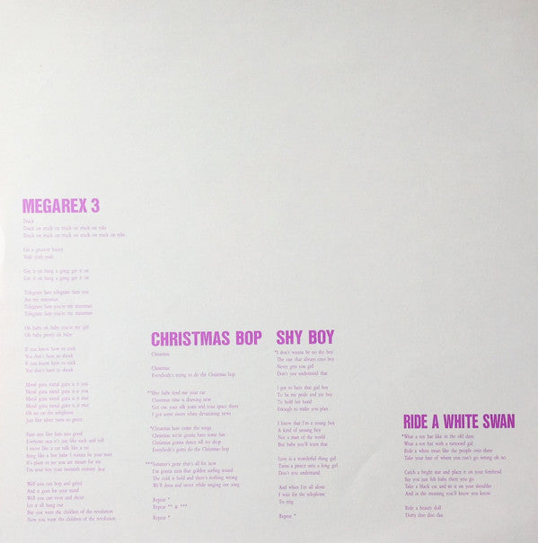 Marc Bolan - Megarex 3 (Vinyl, 12", 45 RPM, Stereo) Very Good Plus (VG+) / Very Good Plus (VG+)