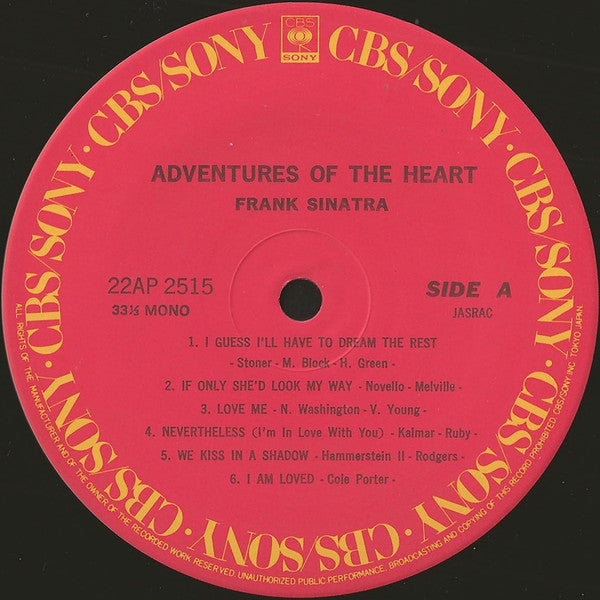 Frank Sinatra - Adventures Of The Heart (Vinyl, LP, Compilation, Reissue) Near Mint (NM or M-) / Very Good Plus (VG+)