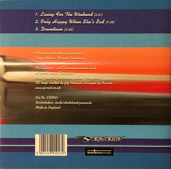 Farrah - Living For The Weekend (Vinyl, 7", Single) Very Good Plus (VG+) / Very Good Plus (VG+)