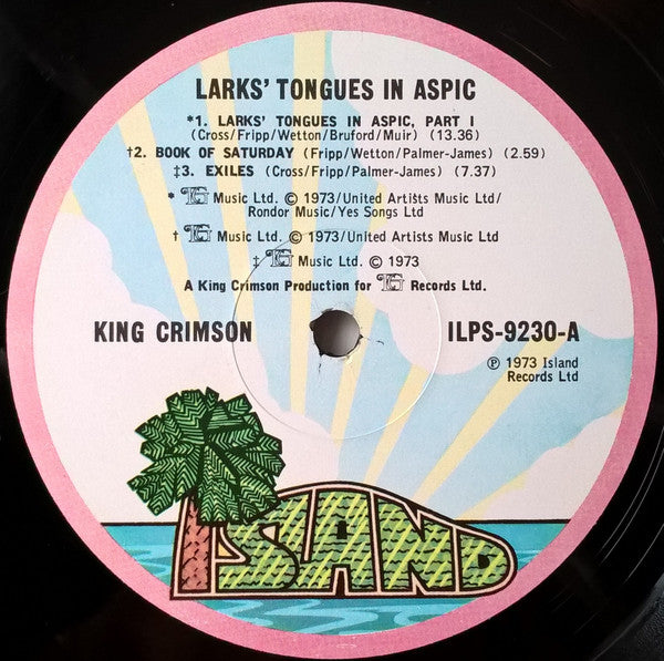 King Crimson - Larks' Tongues In Aspic (Vinyl, LP, Album) Very Good Plus (VG+) / Very Good Plus (VG+)
