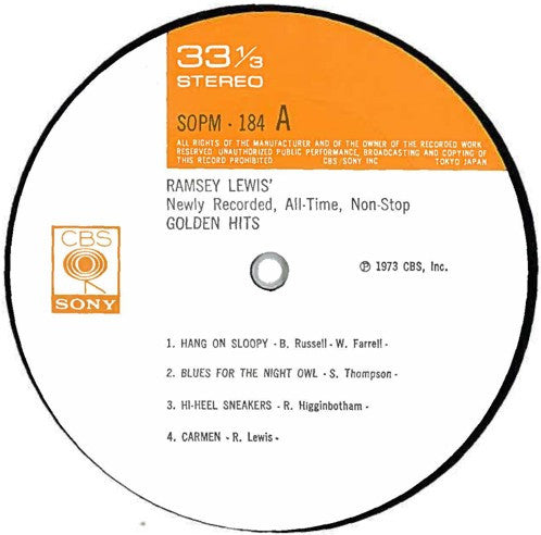 Ramsey Lewis - Golden Hits (Vinyl, LP, Album, Reissue) Very Good Plus (VG+) / Very Good (VG)