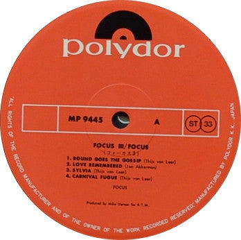 Focus (2) - Focus 3 (2xVinyl, LP, Album, Stereo) Very Good Plus (VG+) / Very Good Plus (VG+)
