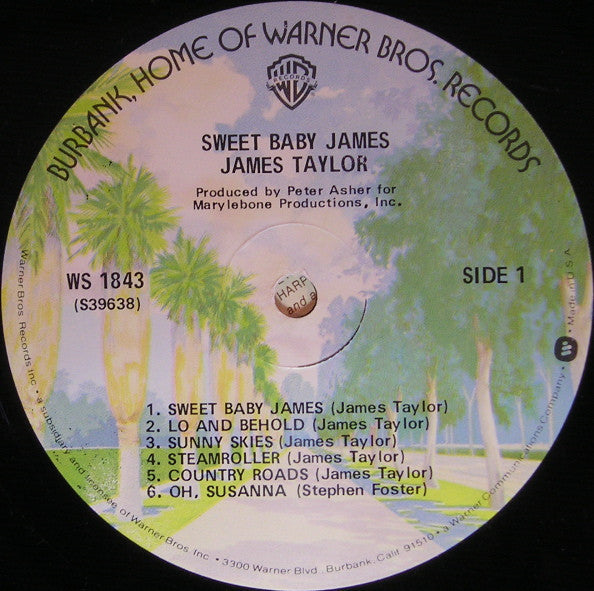 James Taylor (2) - Sweet Baby James (Vinyl, LP, Album, Reissue) Very Good Plus (VG+) / Near Mint (NM or M-)