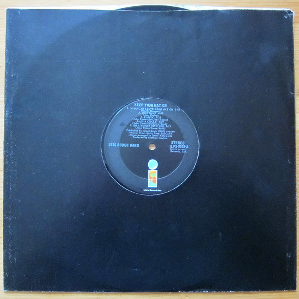 The Jess Roden Band - Keep Your Hat On (Vinyl, LP, Album) Very Good (VG) / Very Good (VG)