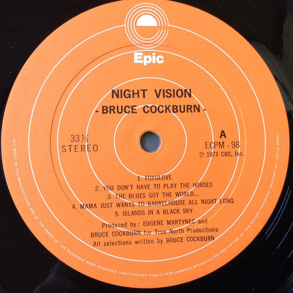 Bruce Cockburn - Night Vision (Vinyl, LP, Album)
