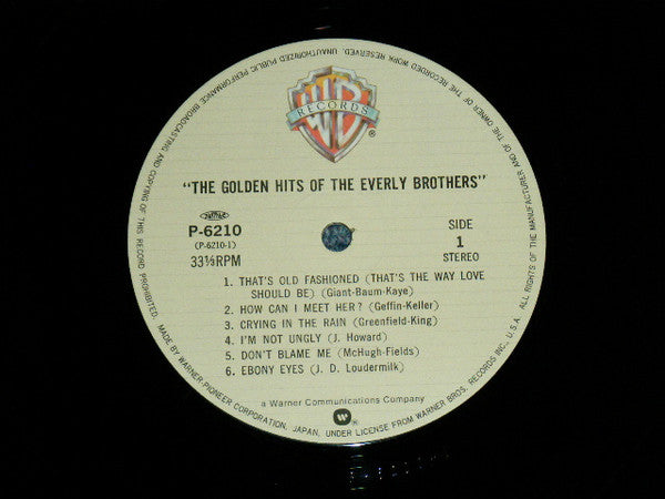 Everly Brothers - The Golden Hits Of The Everly Brothers (Vinyl, LP, Stereo, Compilation, Reissue) Very Good Plus (VG+) / Very Good (VG)