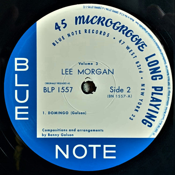 Lee Morgan - Volume 3 (2xVinyl, 12", 45 RPM, Album, Limited Edition, Numbered, Reissue, Mono) Very Good Plus (VG+) / Near Mint (NM or M-)