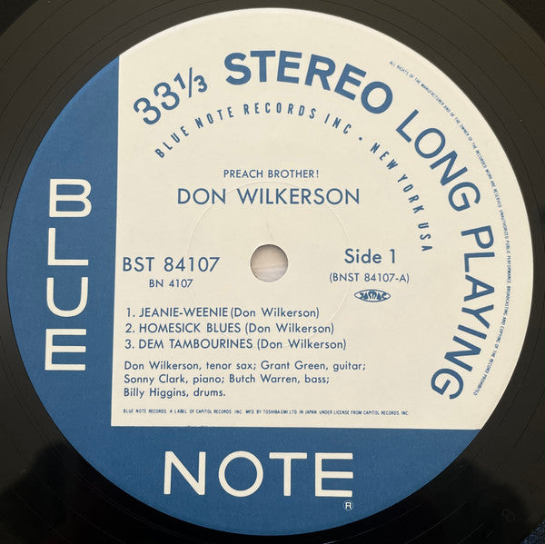 Don Wilkerson - Preach Brother! (Vinyl, LP, Album, Limited Edition, Reissue, Stereo) Near Mint (NM or M-) / Near Mint (NM or M-)