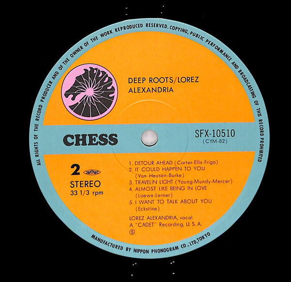 Lorez Alexandria - Deep Roots (Vinyl, LP, Album, Reissue, Stereo) Very Good Plus (VG+) / Very Good Plus (VG+)