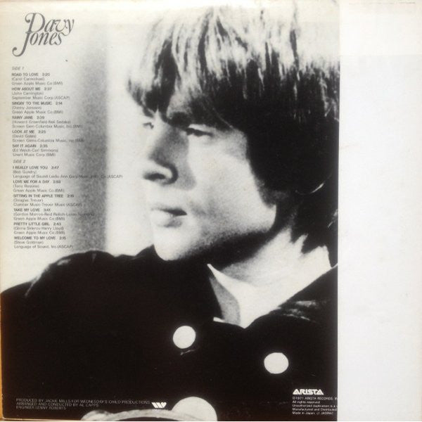 Davy Jones - Davy Jones (Vinyl, LP, Album, Reissue) Very Good (VG) / Very Good (VG)