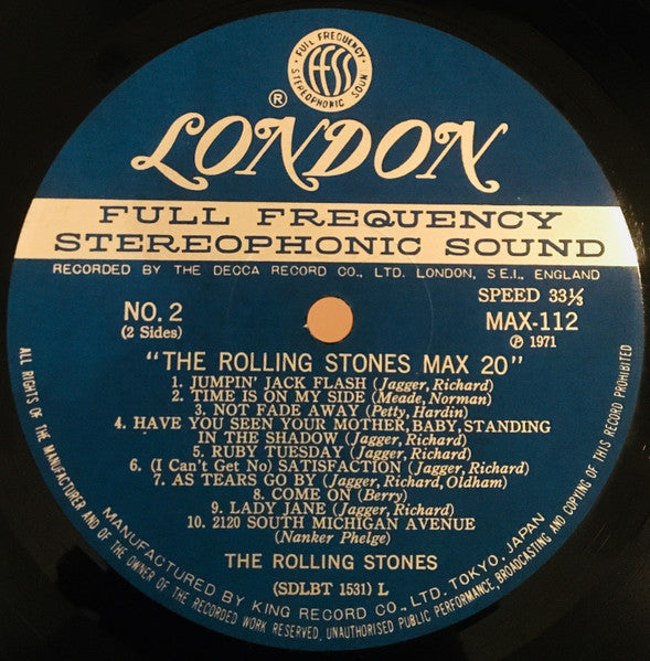 The Rolling Stones - The Rolling Stones Max 20 (Vinyl, LP, Compilat...