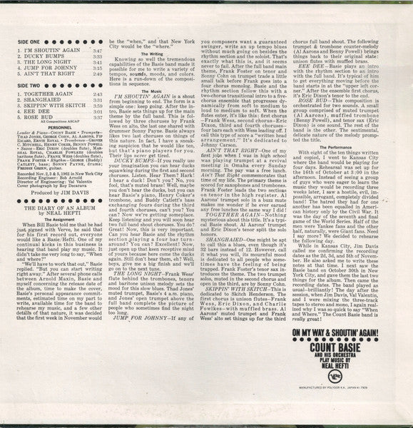 Count Basie Orchestra - On My Way & Shoutin' Again! (Vinyl, LP, Album, Reissue) Near Mint (NM or M-) / Very Good (VG)