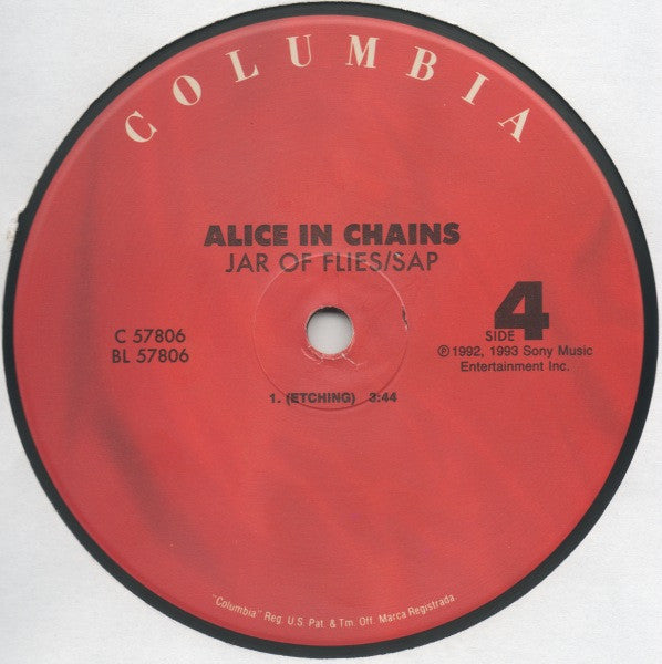Alice In Chains - Jar Of Flies / Sap (Vinyl, Vinyl, All Media, LP, EP, LP, EP, Single Sided, Etched, Compilation, Limited Edition) Near Mint (NM or M-) / Near Mint (NM or M-)