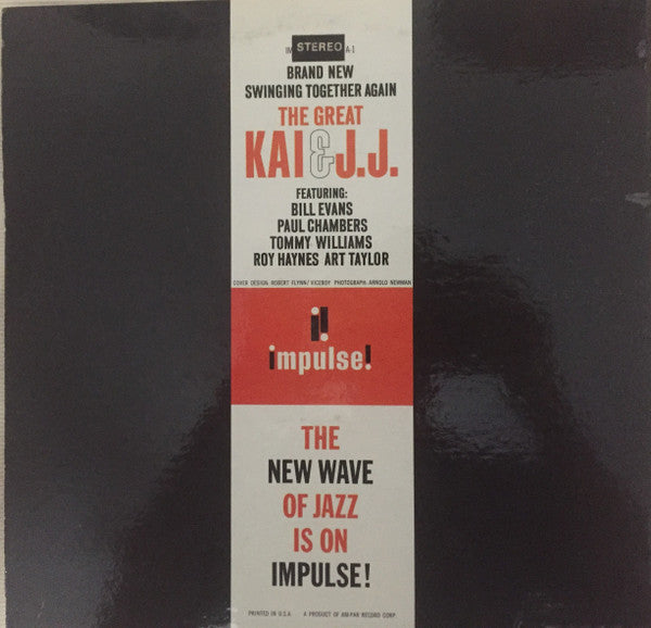 J.J. Johnson - The Great Kai & J. J. (Vinyl, LP, Album, Stereo) Very Good (VG) / Very Good Plus (VG+)
