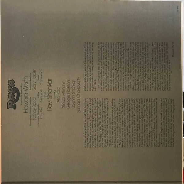 Ravi Shankar - Raga (Vinyl, LP, Album) Very Good Plus (VG+) / Very Good Plus (VG+)