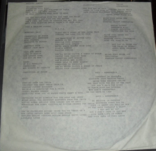 Brutal Truth - Extreme Conditions Demand Extreme Responses (Vinyl, LP, Album) Very Good (VG) / Generic