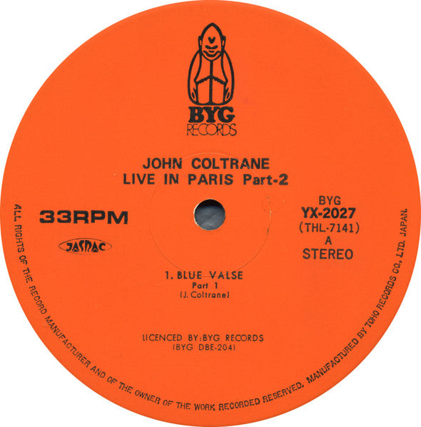 John Coltrane - Live In Paris Part 2 (Vinyl, LP, Album)
